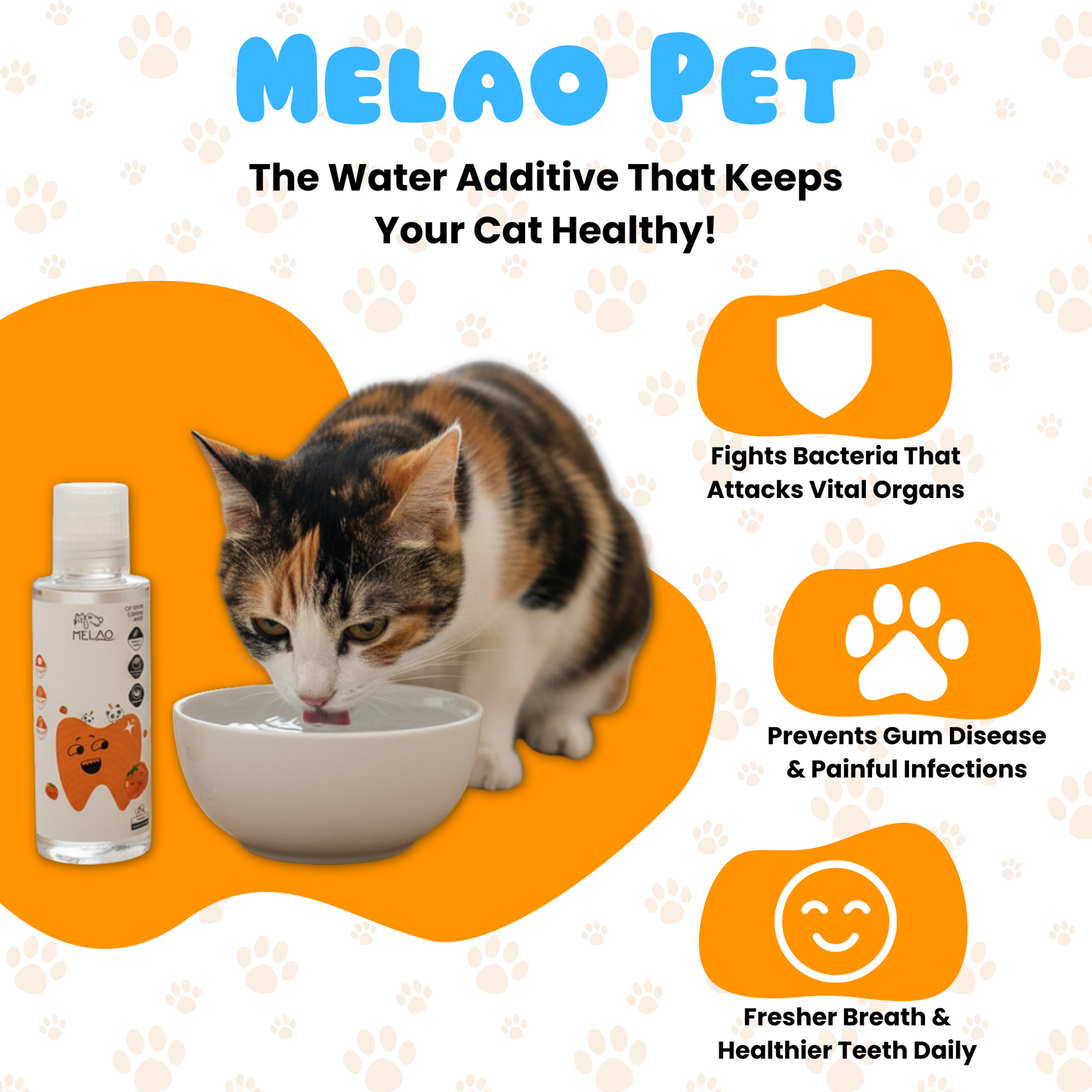 Melaopets vet grade water additive
